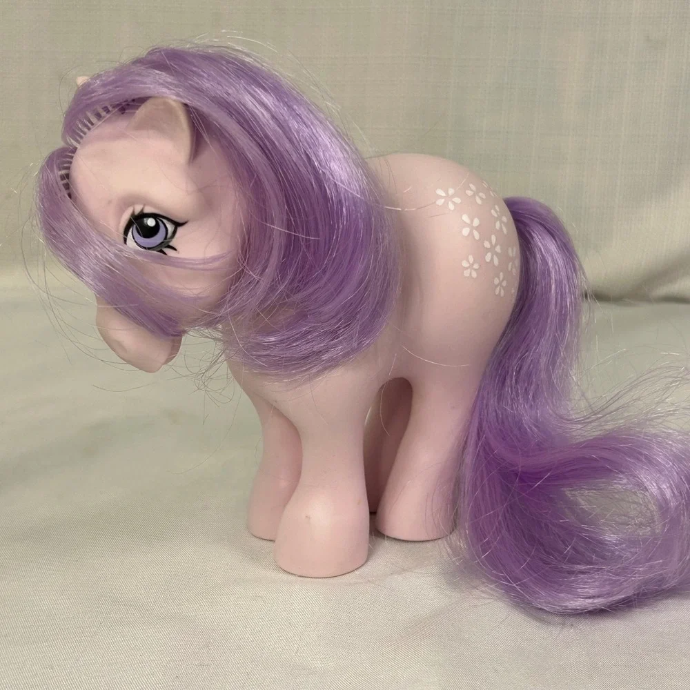 Vintage My Little Pony Blossom G1 1982 Hasbro Pink Purple Earth Pony Hong Kong